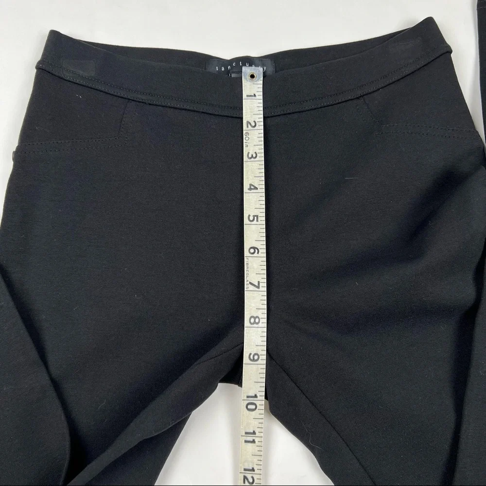 NWOT - Sanctuary XS Pull On Black Leggings, Back Pockets, Stretchy - Picture 9 of 14